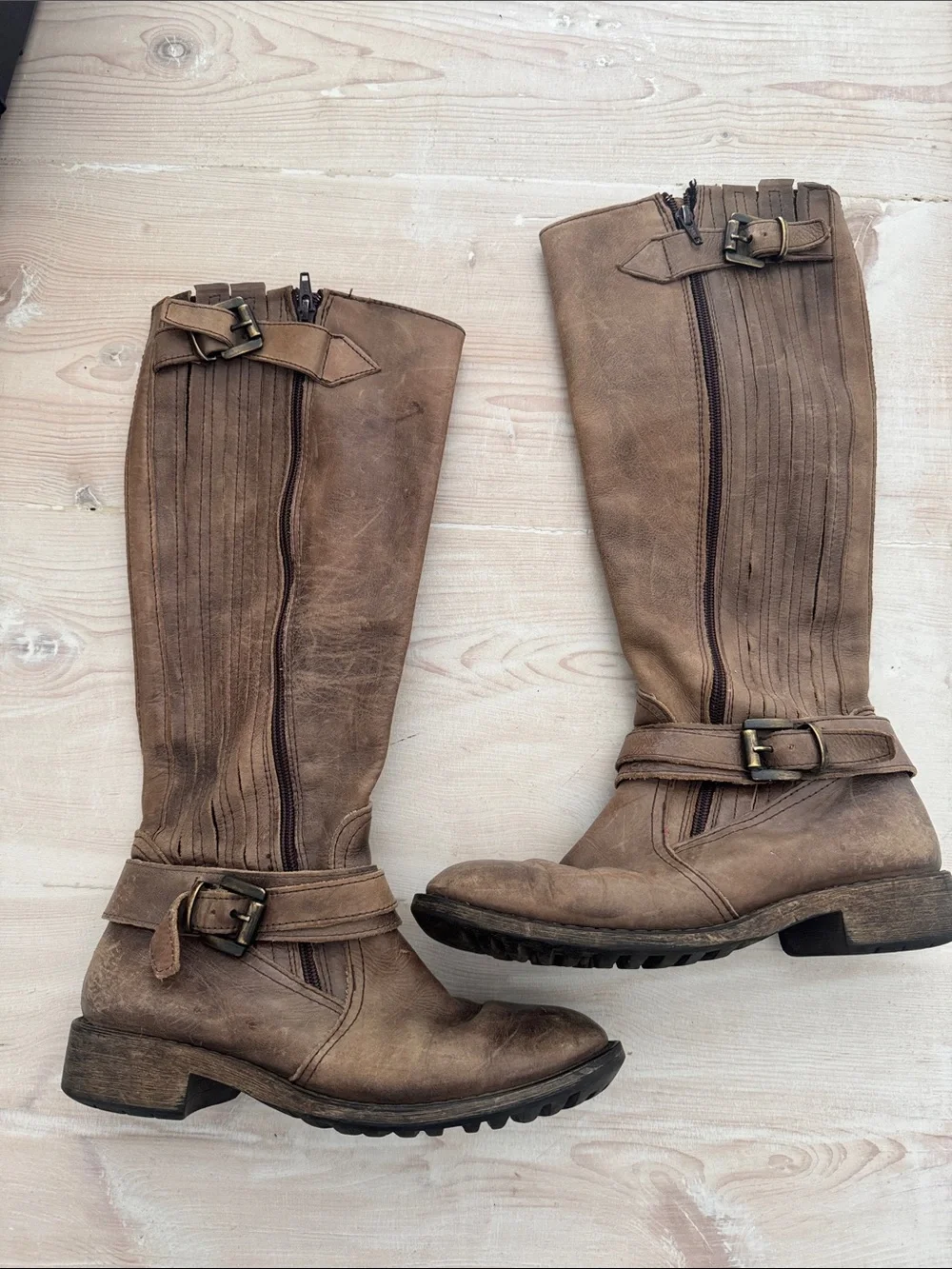 Classic Tall Riding Boots in Brown